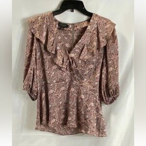 Ted Baker Brown Floral Blouse